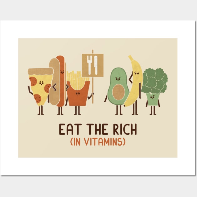 Eat The Rich Wall Art by HandsOffMyDinosaur